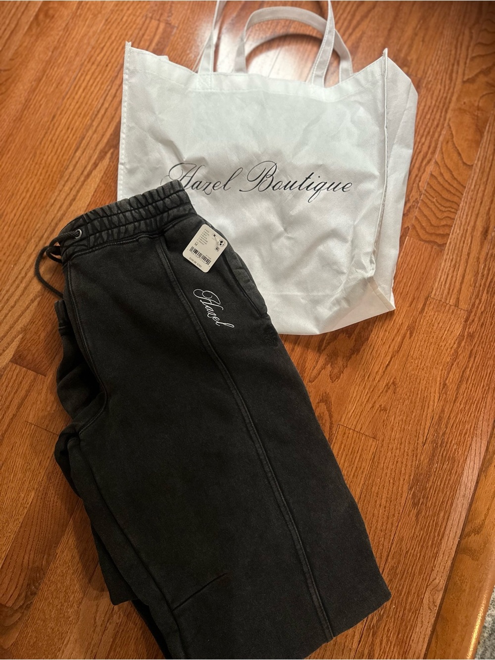 Hazel Black Track Jogger Pants - Women's Casual Sweatpants